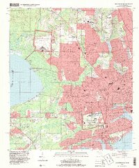 1994 Map of West Pensacola, 1999 Print