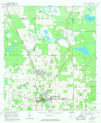 preview thumbnail of historical topo map of Williston, FL in 1969