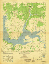 preview thumbnail of historical topo map of Bay County, FL in 1947