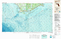 preview thumbnail of historical topo map of Apalachicola, FL in 1988