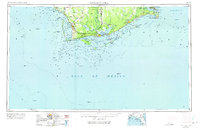 preview thumbnail of historical topo map of Apalachicola, FL in 1967