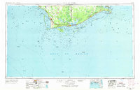 1957 Map of Apalachicola, 1968 Print