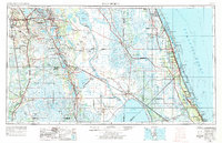 1956 Map of Fort Pierce, 1984 Print