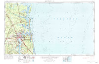 1957 Map of Jacksonville, 1984 Print