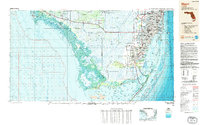 preview thumbnail of historical topo map of Miami, FL in 1988
