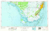1956 Map of Miami, 1969 Print