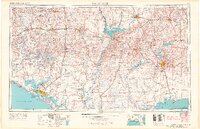 1954 Map of Tallahassee, 1967 Print