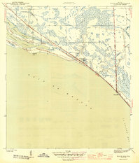 preview thumbnail of historical topo map of Bay County, FL in 1944