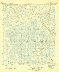 Download a high-resolution, GPS-compatible USGS topo map for Bradwell Bay, FL (1945 edition)