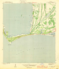 1943 Map of Cape San Blas