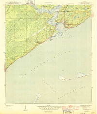 1944 Map of Carrabelle, FL