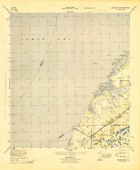 Download a high-resolution, GPS-compatible USGS topo map for Cockroach Bay, FL (1945 edition)