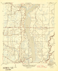 Download a high-resolution, GPS-compatible USGS topo map for Dead Lake, FL (1945 edition)