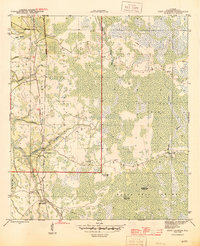 Download a high-resolution, GPS-compatible USGS topo map for Fort Gadsden, FL (1945 edition)