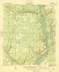 Download a high-resolution, GPS-compatible USGS topo map for Frink, FL (1945 edition)