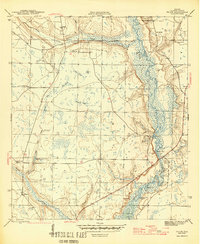 preview thumbnail of historical topo map of Calhoun County, FL in 1945