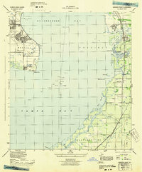 Download a high-resolution, GPS-compatible USGS topo map for Gadsden Point, FL (1945 edition)
