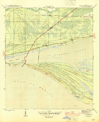 Download a high-resolution, GPS-compatible USGS topo map for Indian Pass, FL (1945 edition)