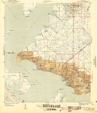 Download a high-resolution, GPS-compatible USGS topo map for Panama City, FL (1943 edition)