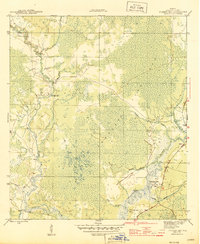Download a high-resolution, GPS-compatible USGS topo map for Pickett Bay, FL (1945 edition)
