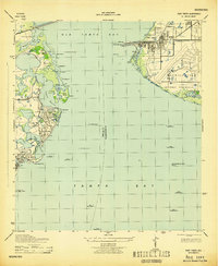 Download a high-resolution, GPS-compatible USGS topo map for Port Tampa, FL (1943 edition)