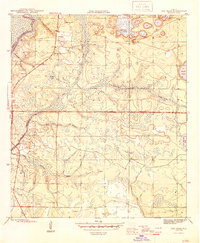 preview thumbnail of historical topo map of Bay County, FL in 1945