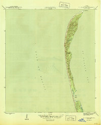 preview thumbnail of historical topo map of Gulf County, FL in 1945