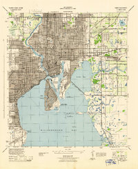 1944 Map of Tampa