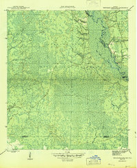 Download a high-resolution, GPS-compatible USGS topo map for Thousand Yard Bay, FL (1945 edition)