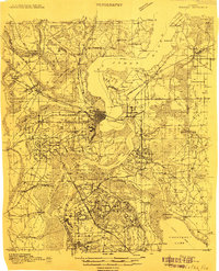 1912 Map of Putnam County, FL