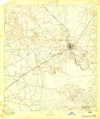 preview thumbnail of historical topo map of Alachua County, FL in 1894