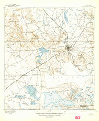 historical topo map of Alachua County, FL in 1894