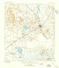 1890 Map of Arredondo, 1956 Print