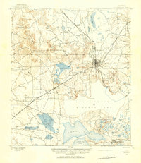 1890 Map of Arredondo, 1955 Print