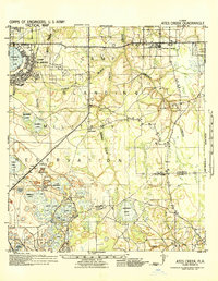 preview thumbnail of historical topo map of Clay County, FL in 1942