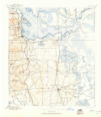 1893 Map of Citra, 1960 Print