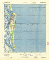 preview thumbnail of historical topo map of Nassau County, FL in 1944