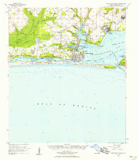 1956 Map of Fort Walton Beach, 1958 Print