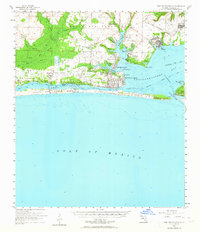 1956 Map of Fort Walton Beach, 1964 Print