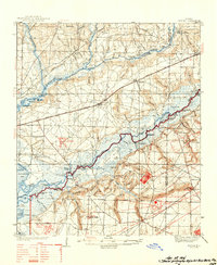 1938 Map of Harold, FL, 1954 Print