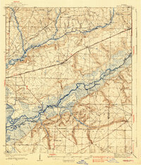 1937 Map of Harold, FL, 1942 Print