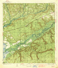 1938 Map of Harold, FL
