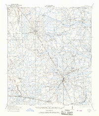 1917 Map of Hilliard, 1967 Print
