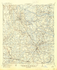 1919 Map of Hilliard, FL, 1945 Print