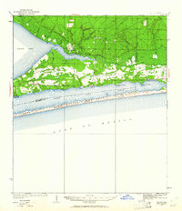 1936 Map of Holley, 1961 Print