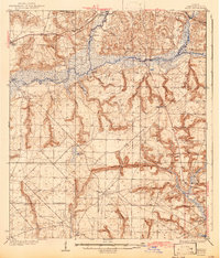 1937 Map of Crestview, FL, 1943 Print