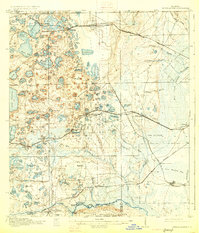 1916 Map of Interlachen, 1926 Print