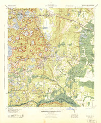1944 Map of Interlachen, FL