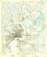 1918 Map of Jacksonville, 1932 Print