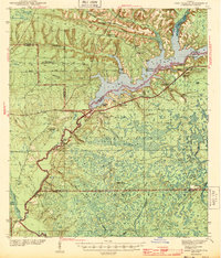 1943 Map of Lake Talquin